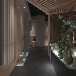 日式餐厅3D模型下载